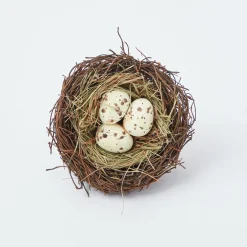 Clearance Mrs. Alice Easter Nest Napkin Rings (Set Of 4)