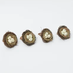 Clearance Mrs. Alice Easter Nest Napkin Rings (Set Of 4)