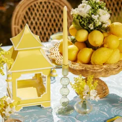 Hot Mrs. Alice Eden Green & Yellow Candlescape