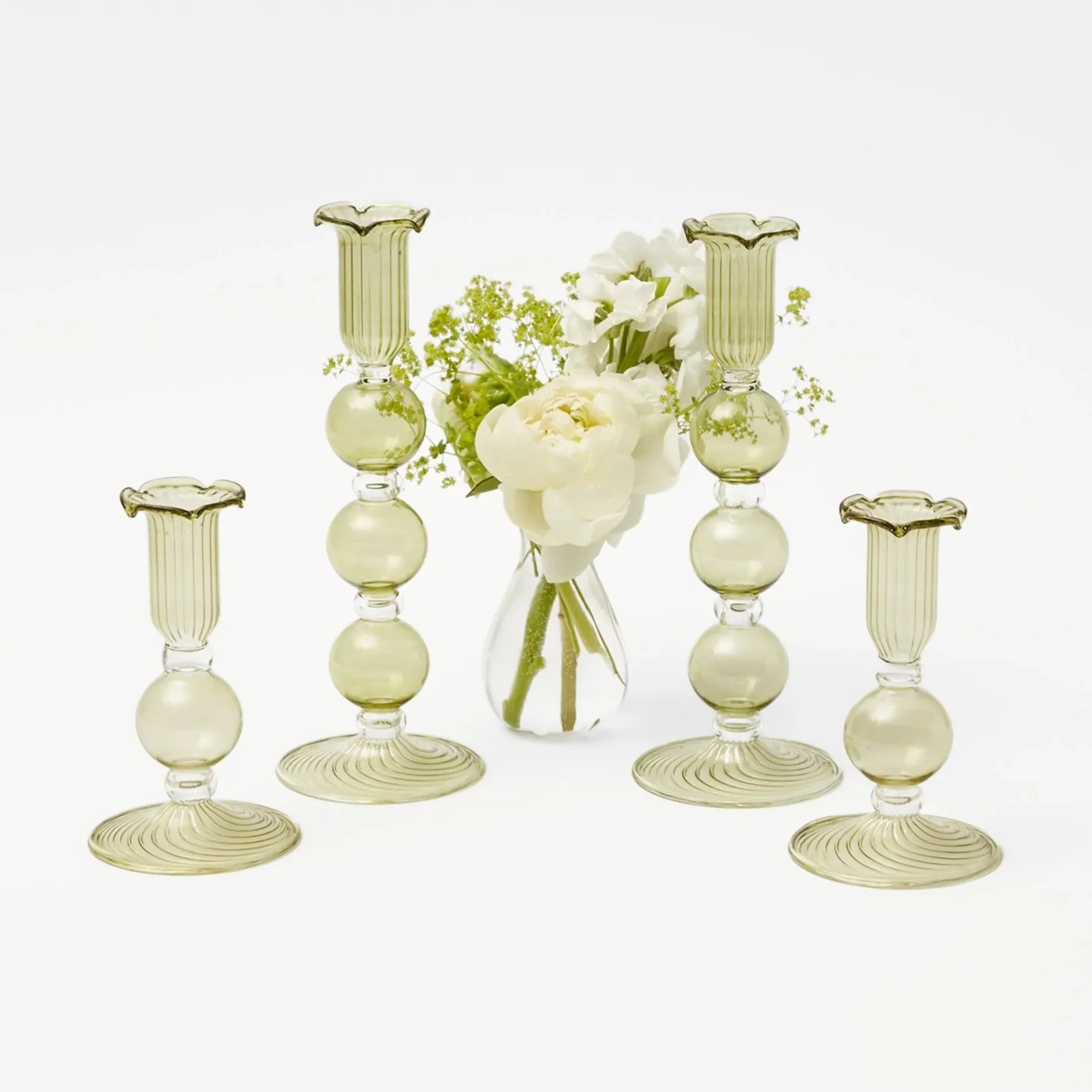 Best Mrs. Alice Eden Green Candle Set (Apple Green)
