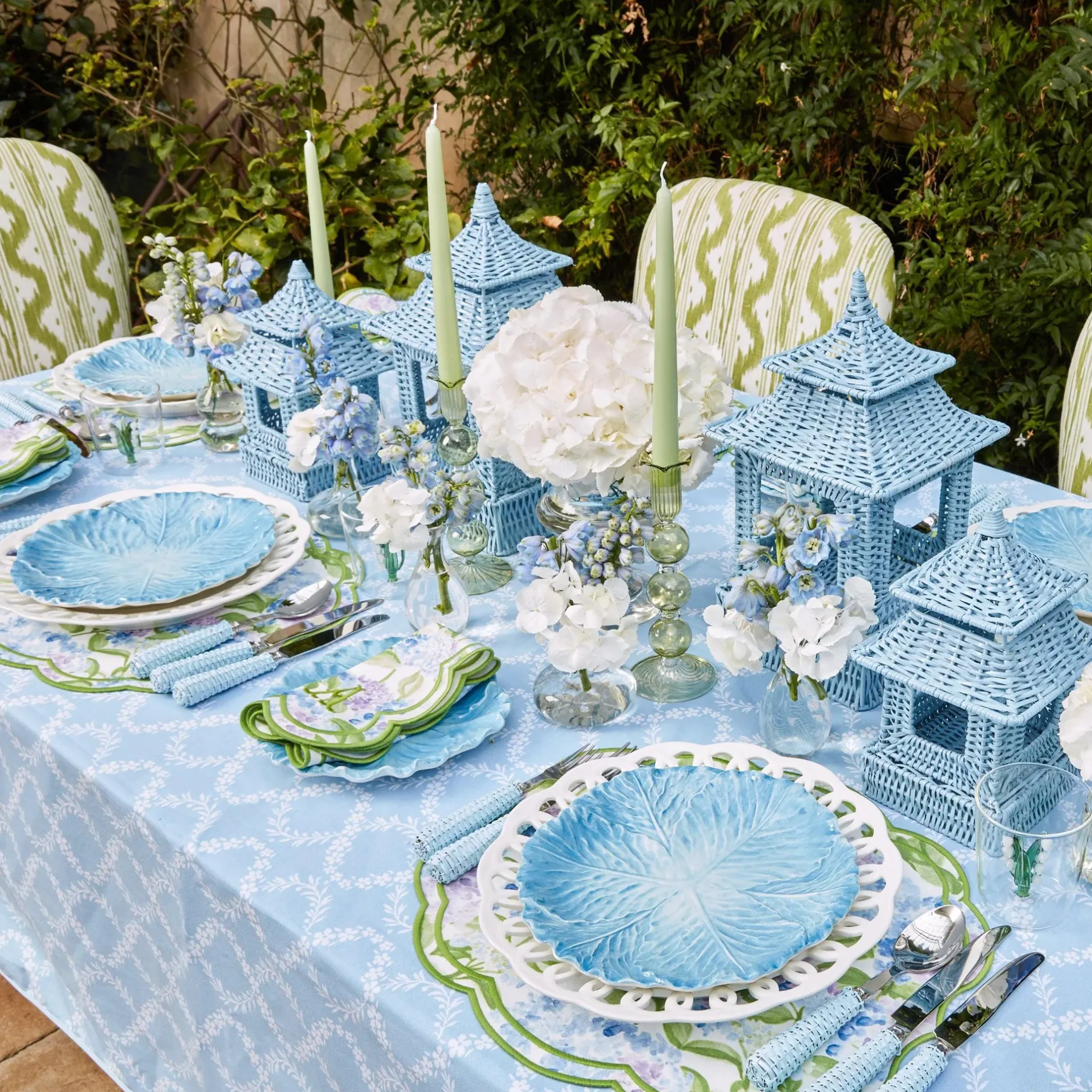 New Mrs. Alice Eden Green Candle Set (Spring Green)