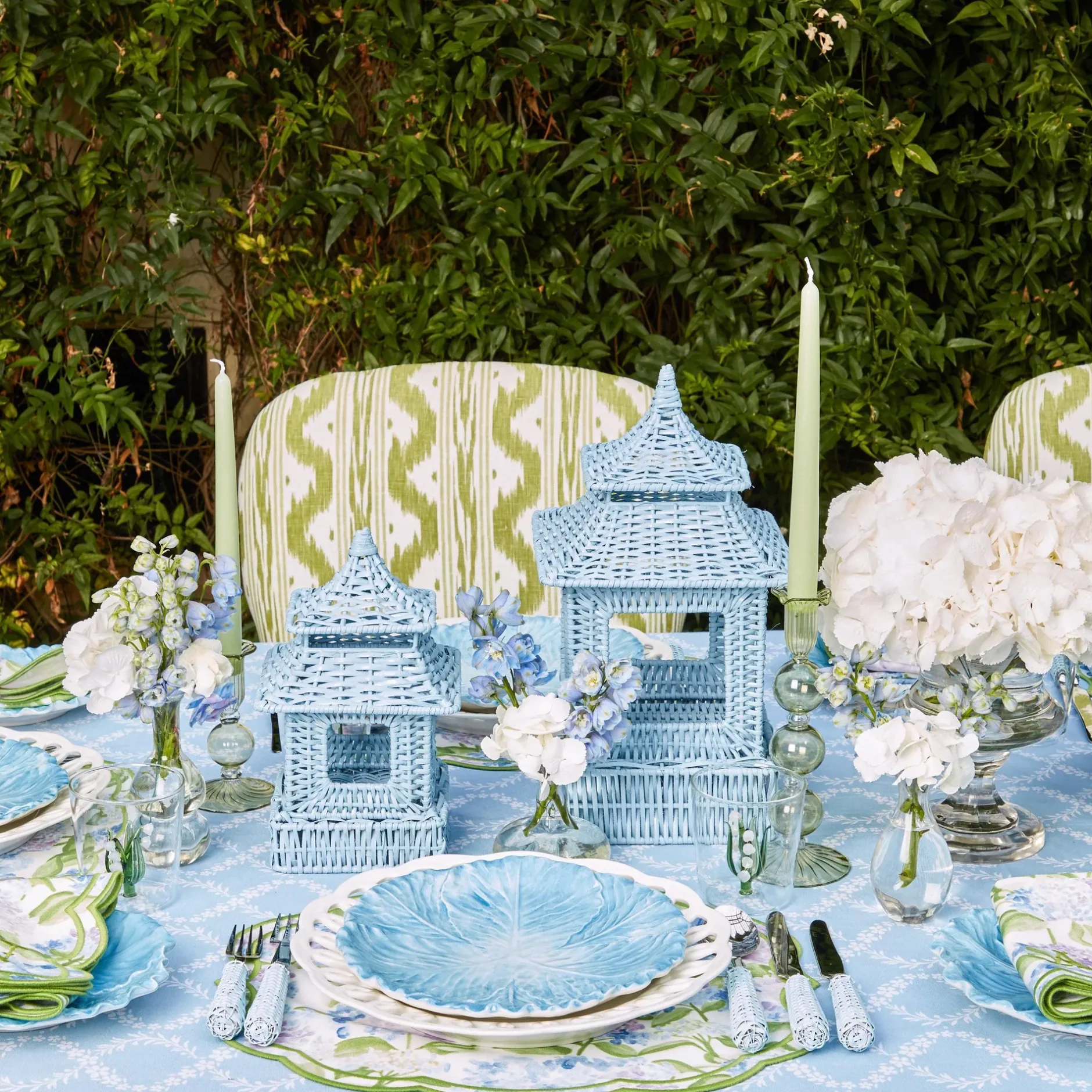 New Mrs. Alice Eden Green Candle Set (Spring Green)