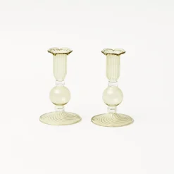 Discount Mrs. Alice Eden Green Candle Set (Spring Green)