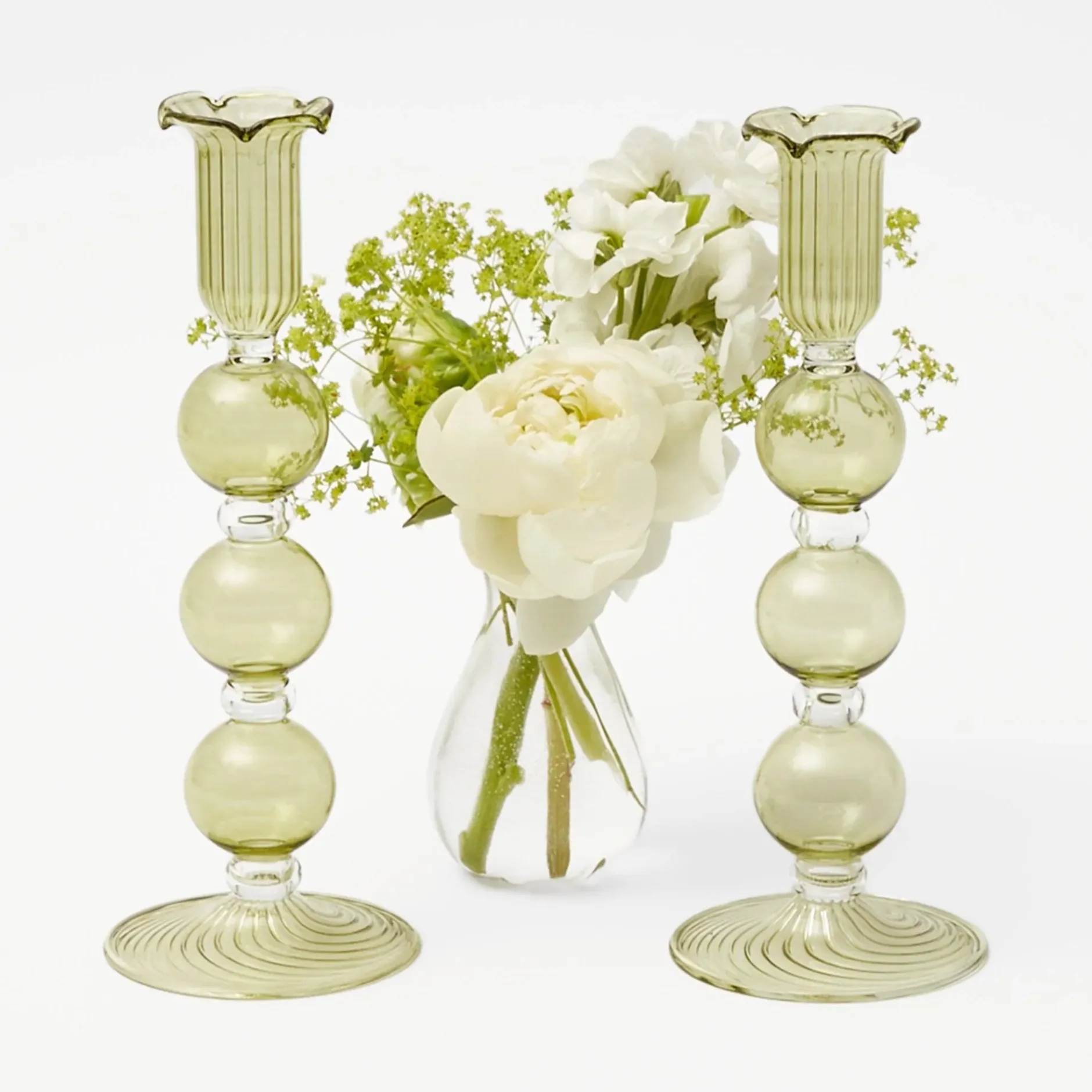 Discount Mrs. Alice Eden Green Candle Set (Spring Green)