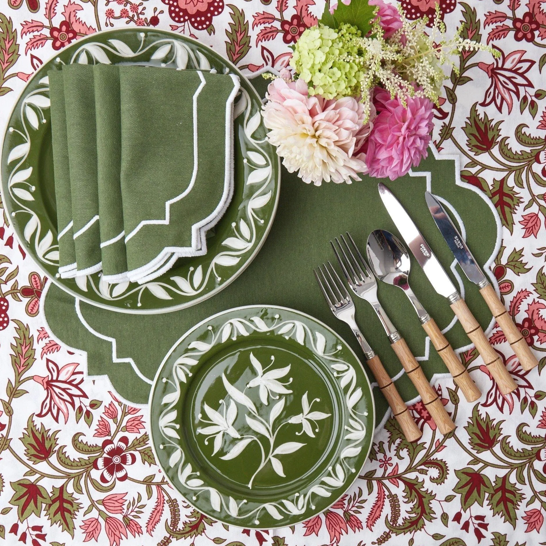 Mrs. Alice Edie Moss Green Napkins (Set Of 4)