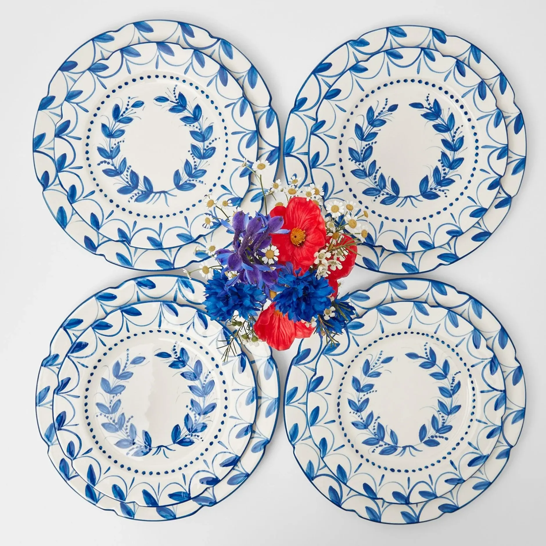 Clearance Mrs. Alice Elizabeth Garland Dinner & Starter Plates (Set Of 8)
