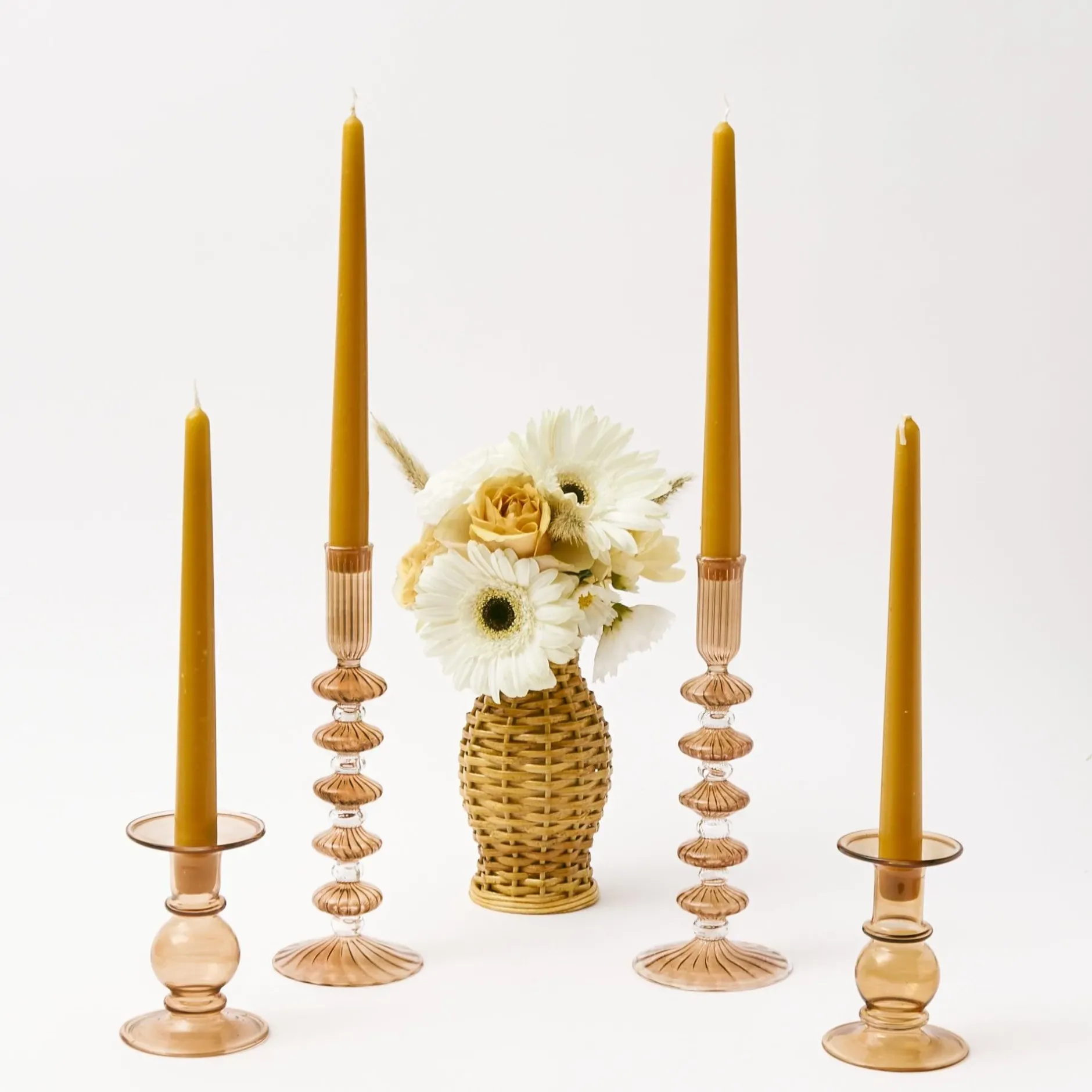Online Mrs. Alice Elodie Chestnut Candle Holder (Pair)