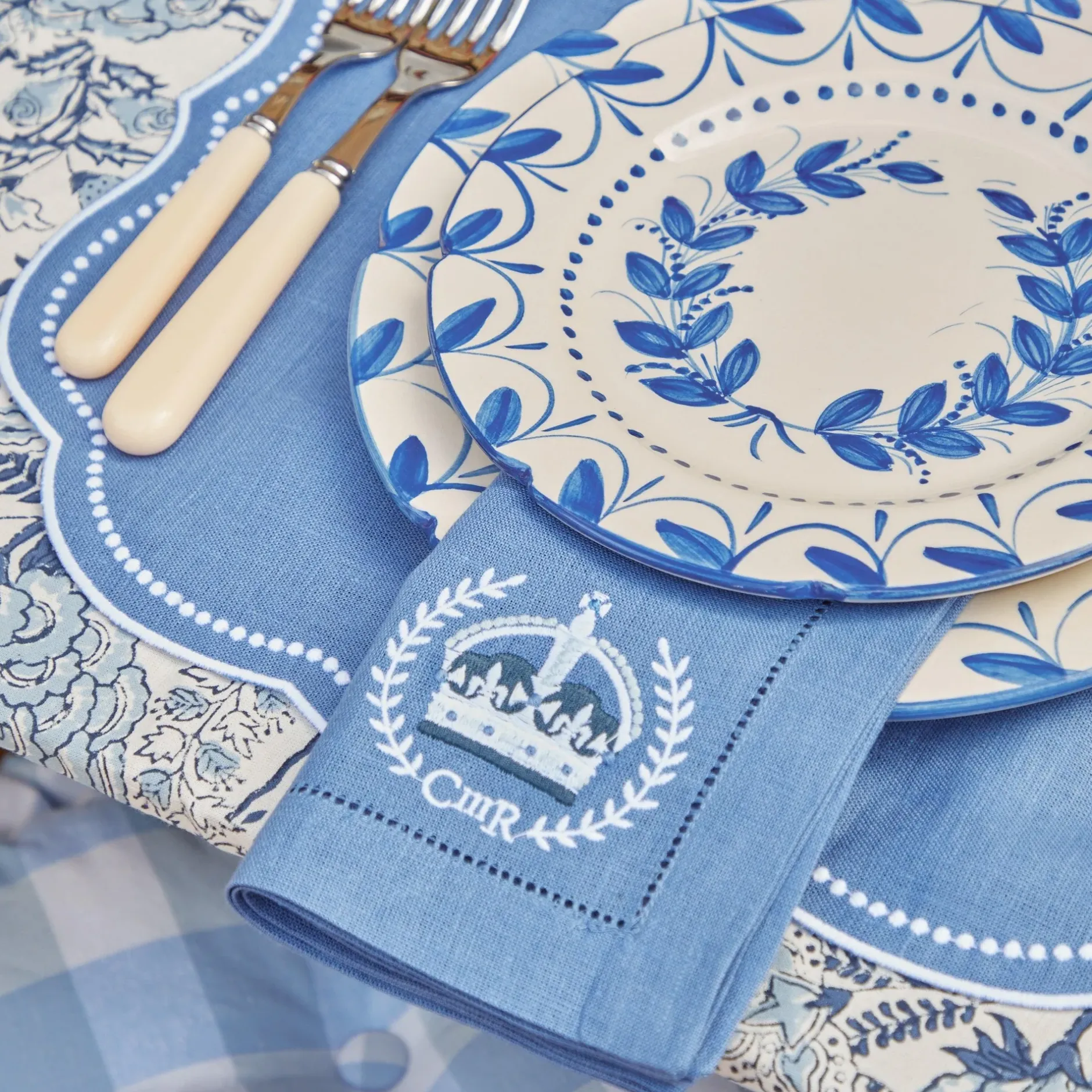 Online Mrs. Alice Eloise Blue Placemats & Coronation Napkins (Set Of 4)