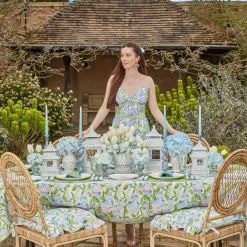 Mrs. Alice Eloise Green And Blue Napkins (Set Of 4)