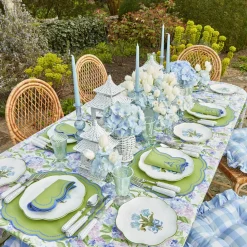 Outlet Mrs. Alice Eloise Green And Blue Placemats & Napkins (Set Of 4)