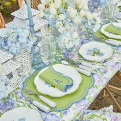 Outlet Mrs. Alice Eloise Green And Blue Placemats & Napkins (Set Of 4)