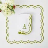 Discount Mrs. Alice Elsa White & Green Napkins (Set Of 4)