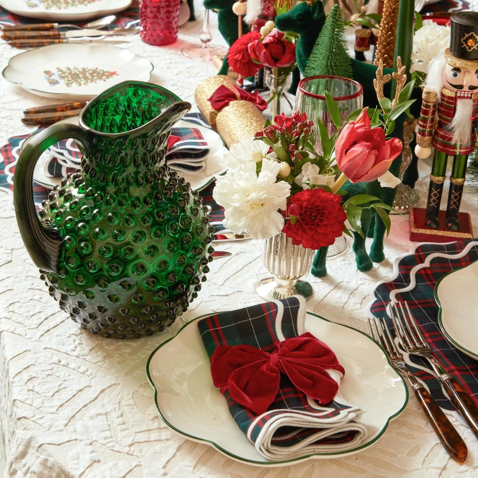 Best Mrs. Alice Emerald Green Hobnail Jug