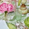 Hot Mrs. Alice Emerald Hobnail Jug With Rose Handle & Glasses (Set Of 6)