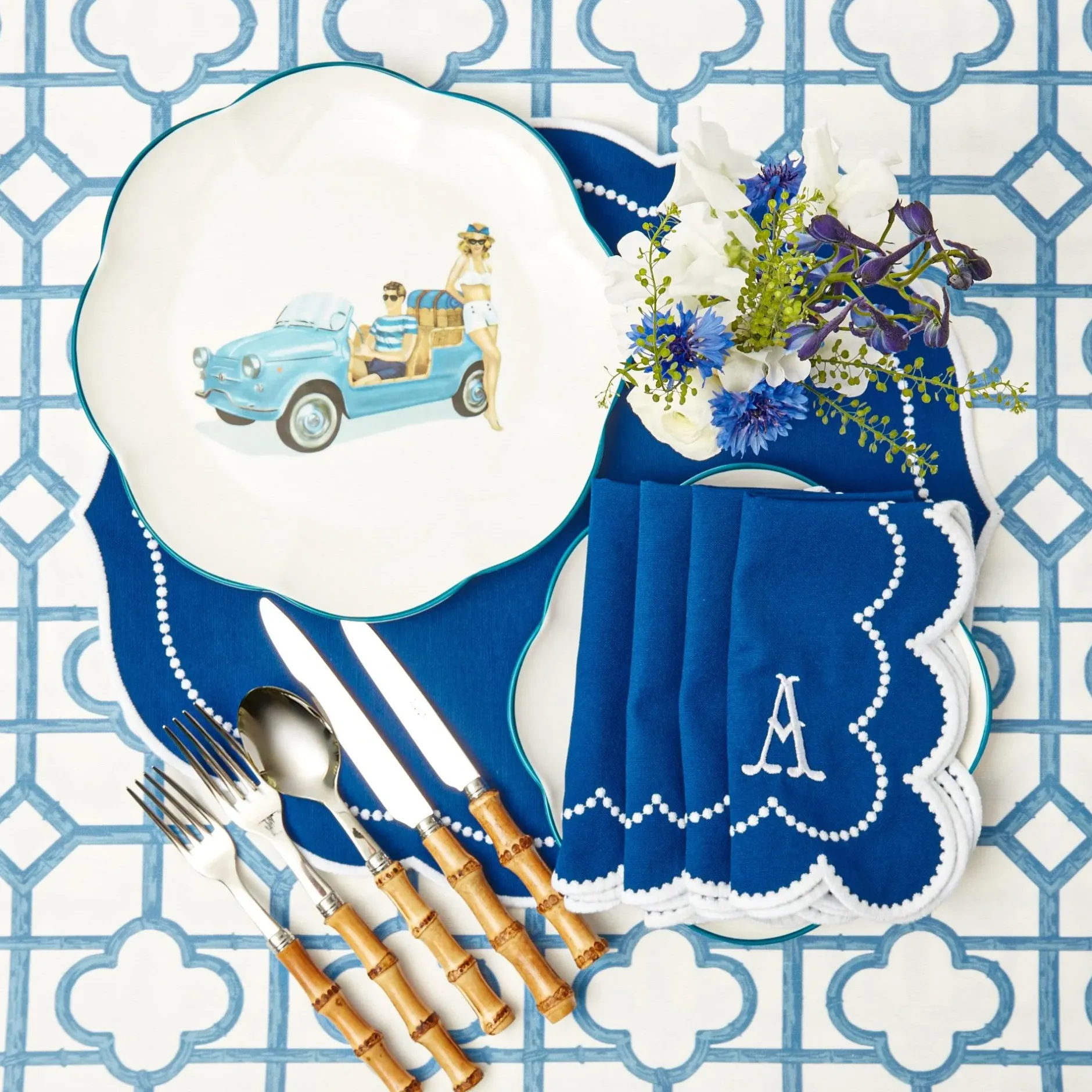 New Mrs. Alice Fiat Jolly Dinner & Starter Plates (Set Of 8)