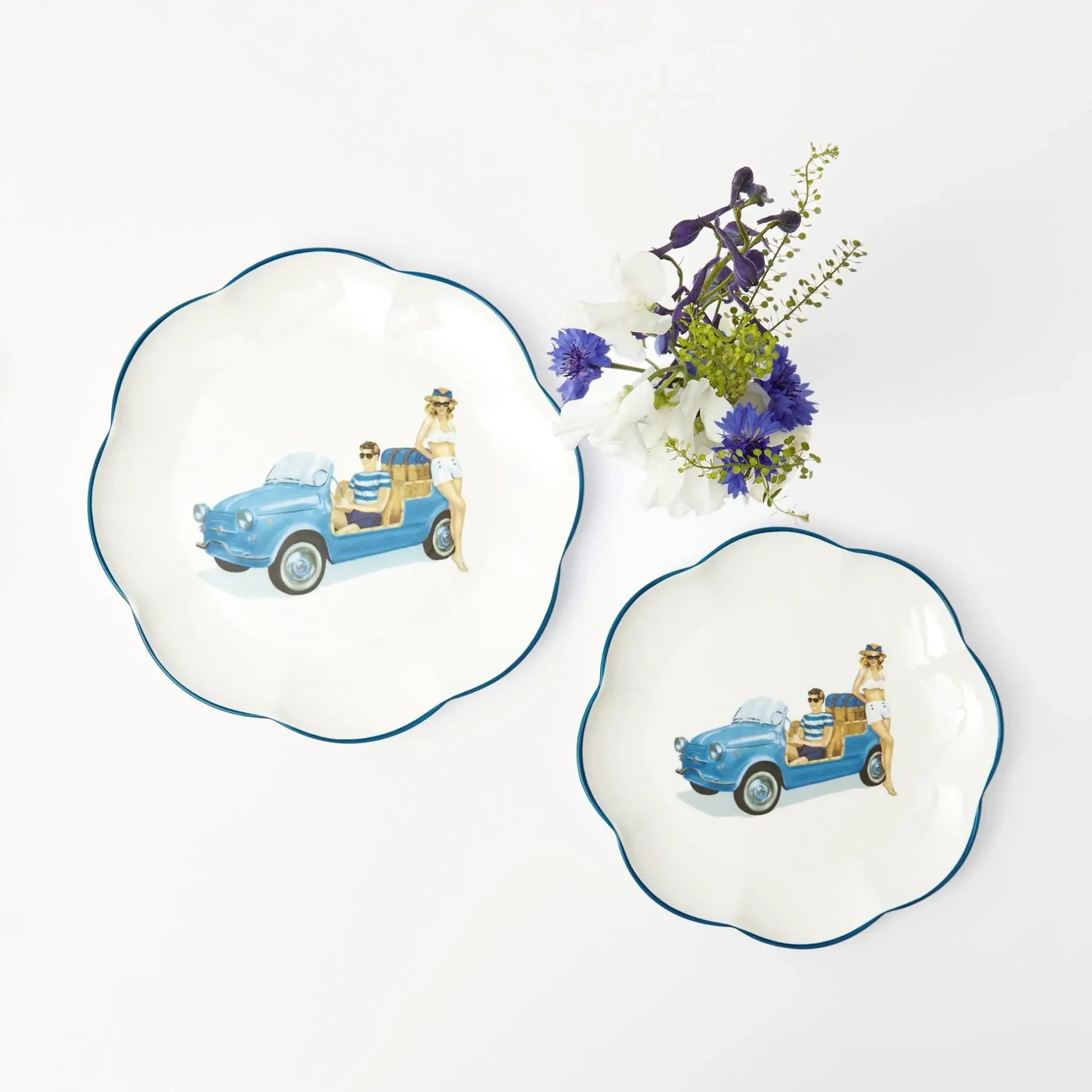 New Mrs. Alice Fiat Jolly Starter Plates (Set Of 4)