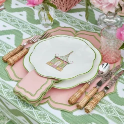 New Mrs. Alice Fleur Pink Placemats & Napkins (Set Of 4)