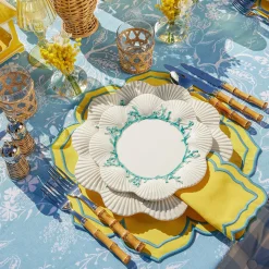 Outlet Mrs. Alice Fleur Yellow Placemats & Napkins (Set Of 4)