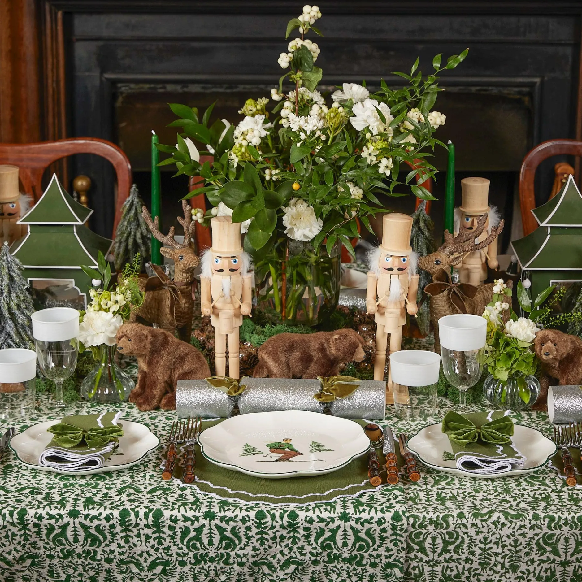 New Mrs. Alice Forest Green Candles (Set Of 8)
