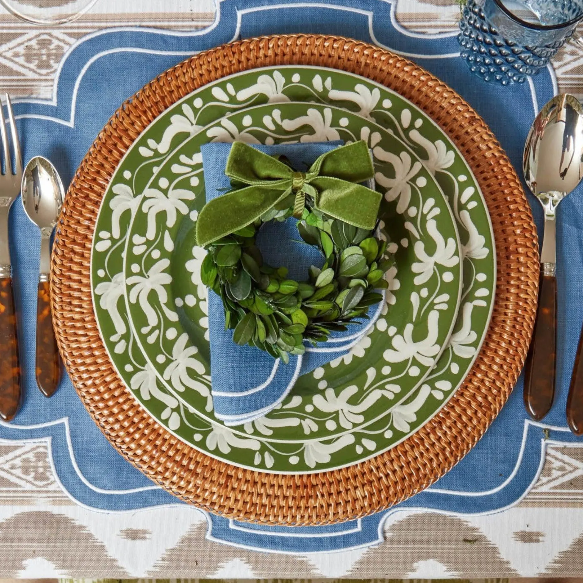 Hot Mrs. Alice Forest Green Velvet Mini Bows (Set Of 4)