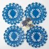 Sale Mrs. Alice French Blue Garland Dinner & Starter Plates (Set Of 8)