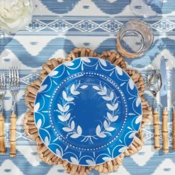 Discount Mrs. Alice French Blue Garland Dinner Plates (Set Of 4)