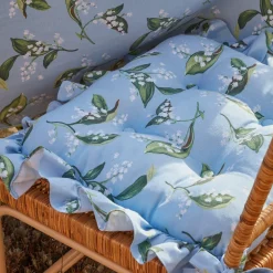 Sale Mrs. Alice Frilled Lily Of The Valley Seat Pad Cushion