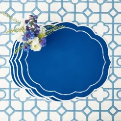 Best Mrs. Alice Gabrielle Blue Placemats (Set Of 4)