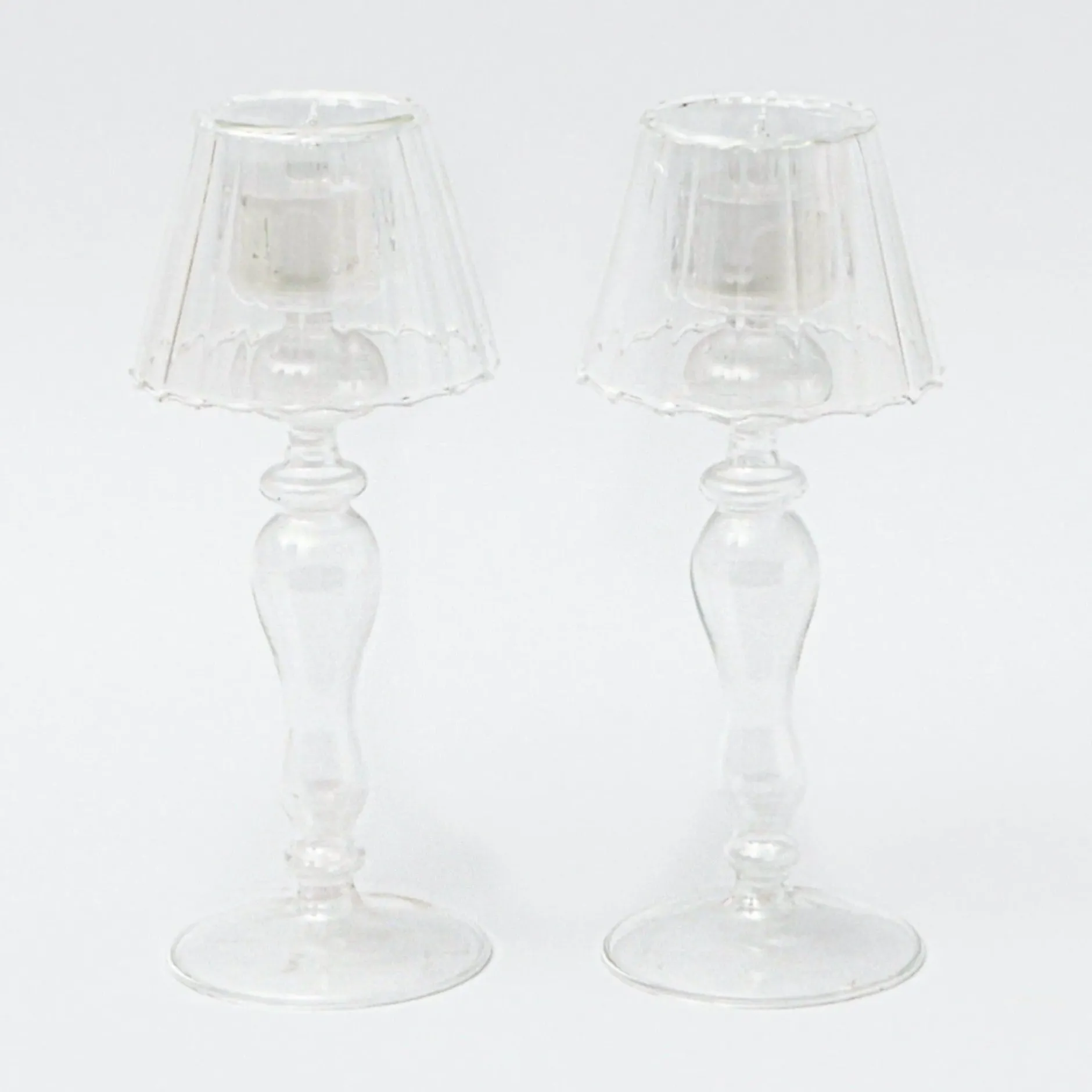 Best Mrs. Alice Glass Lantern Tea Light Holder (Pair) - 24Cm