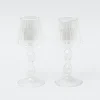Online Mrs. Alice Glass Lantern Tea Light Holder (Pair) - 18Cm
