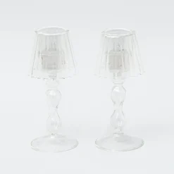 Online Mrs. Alice Glass Lantern Tea Light Holder (Pair) - 18Cm
