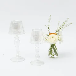Best Mrs. Alice Glass Lantern Tea Light Holder Set