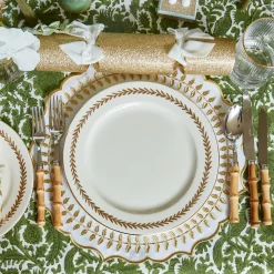 Hot Mrs. Alice Gold Garland Dinner Plates (Set Of 4)