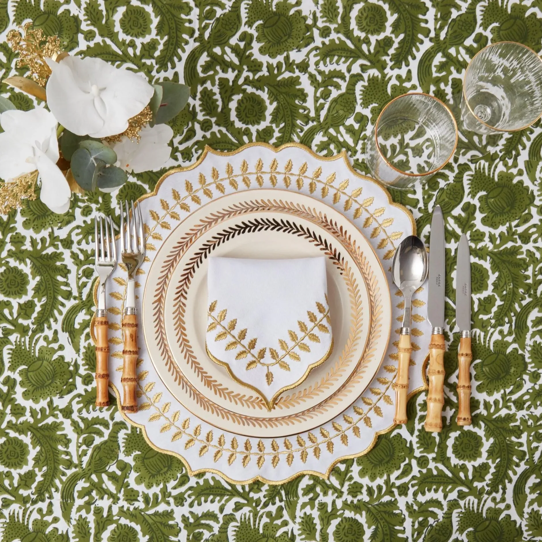 New Mrs. Alice Gold Garland Starter Plate