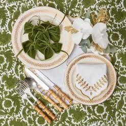 Mrs. Alice Gold Garland Starter Plates (Set Of 4)