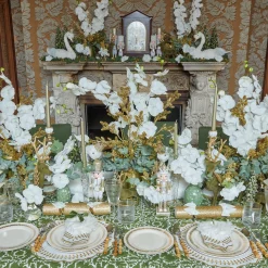 Mrs. Alice Gold Garland Starter Plates (Set Of 4)