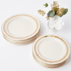 Mrs. Alice Gold Garland Starter Plates (Set Of 4)