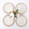 Hot Mrs. Alice Gold Garland Starter Plates (Set Of 4)