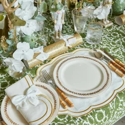 Hot Mrs. Alice Gold Garland Starter Plates (Set Of 4)