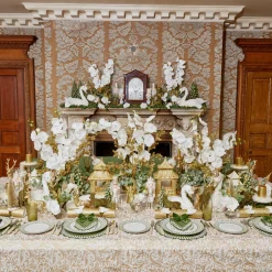 Outlet Mrs. Alice Gold Pillar Candles (Set Of 4)