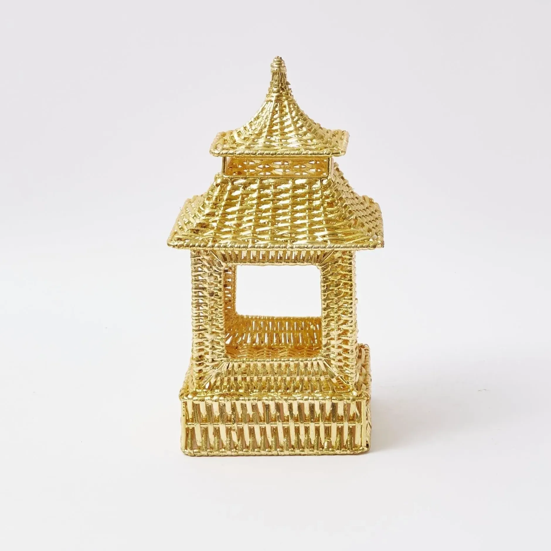 Mrs. Alice Gold Rattan Pagoda Lantern