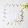 New Mrs. Alice Gold Snowflake Napkins (Set Of 4)
