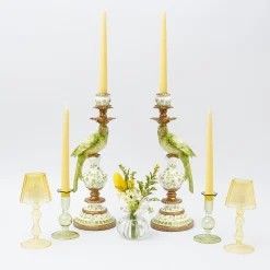 Best Mrs. Alice Green & Yellow Parrot Candlescape