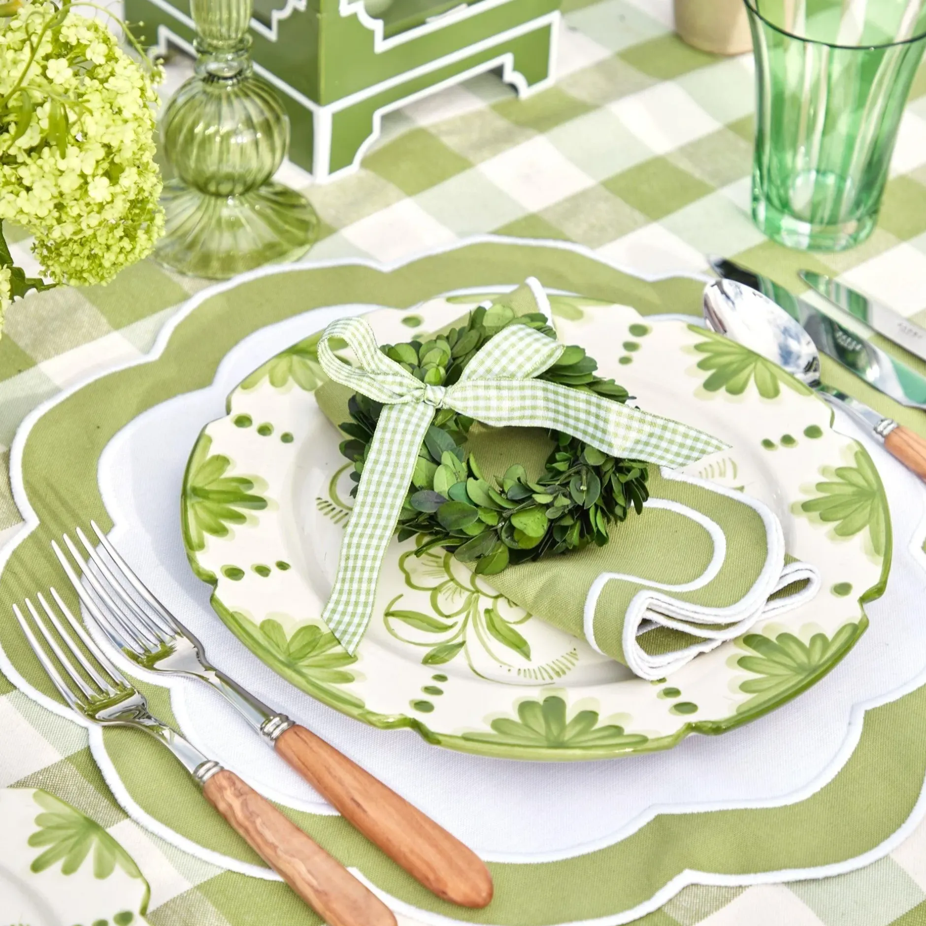 Clearance Mrs. Alice Green Applique Napkins (Set Of 4)