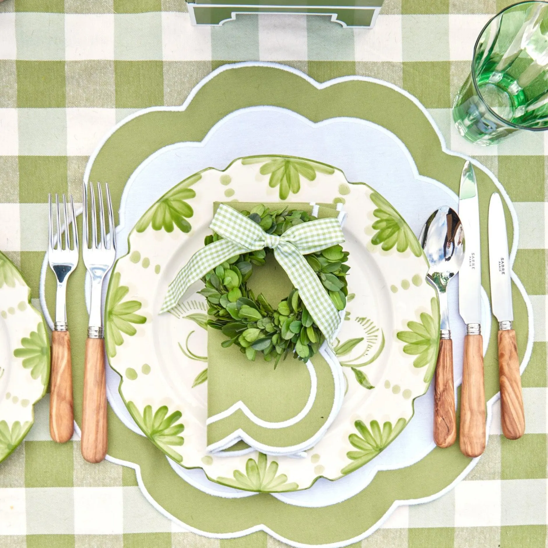 Clearance Mrs. Alice Green Applique Napkins (Set Of 4)