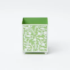 Online Mrs. Alice Green Floral Tole Tissue Box