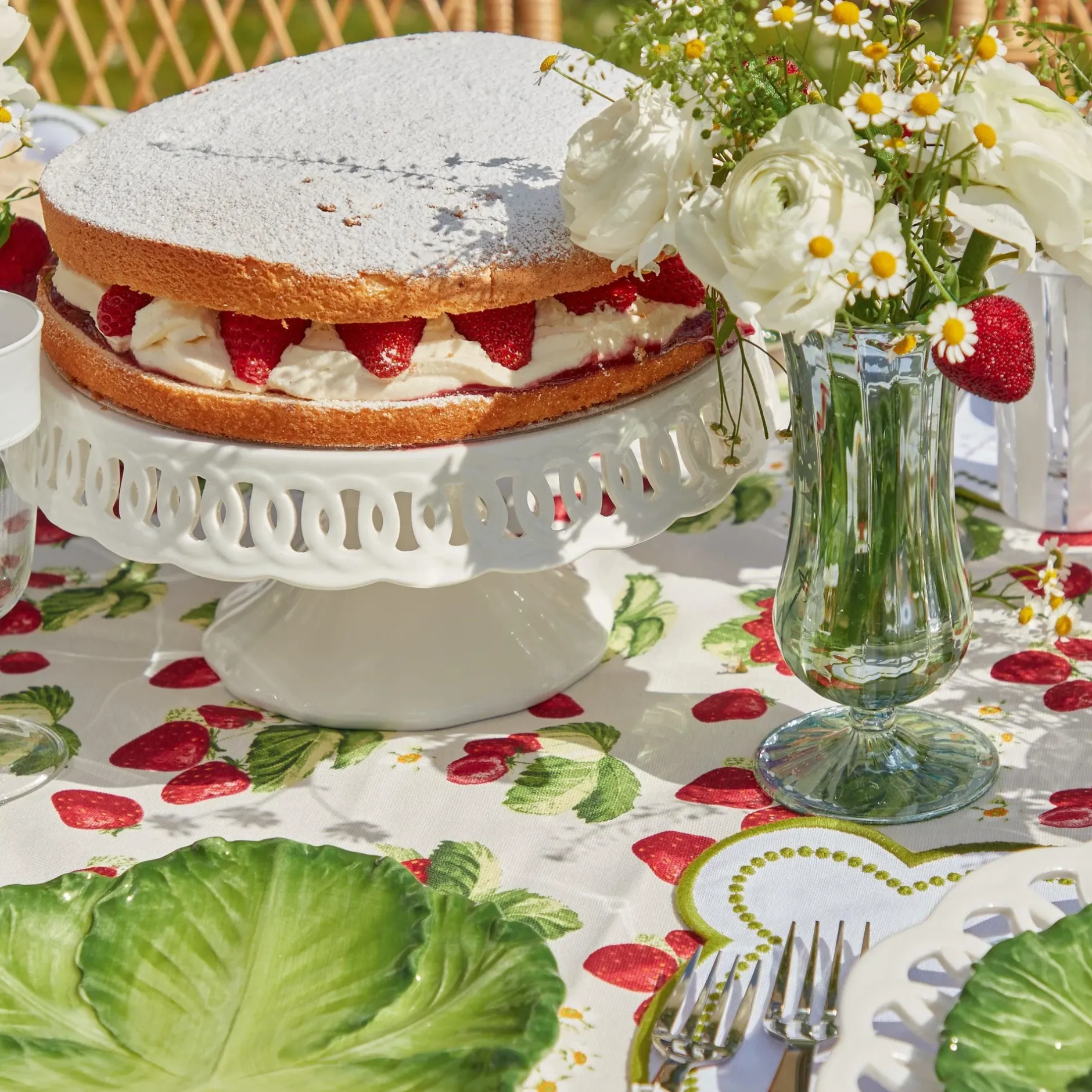 New Mrs. Alice Green Fluted Vase Set