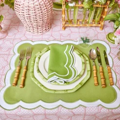 Online Mrs. Alice Green Geometric Bamboo Starter Plate (Set Of 4)