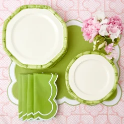 Online Mrs. Alice Green Geometric Bamboo Starter Plate (Set Of 4)