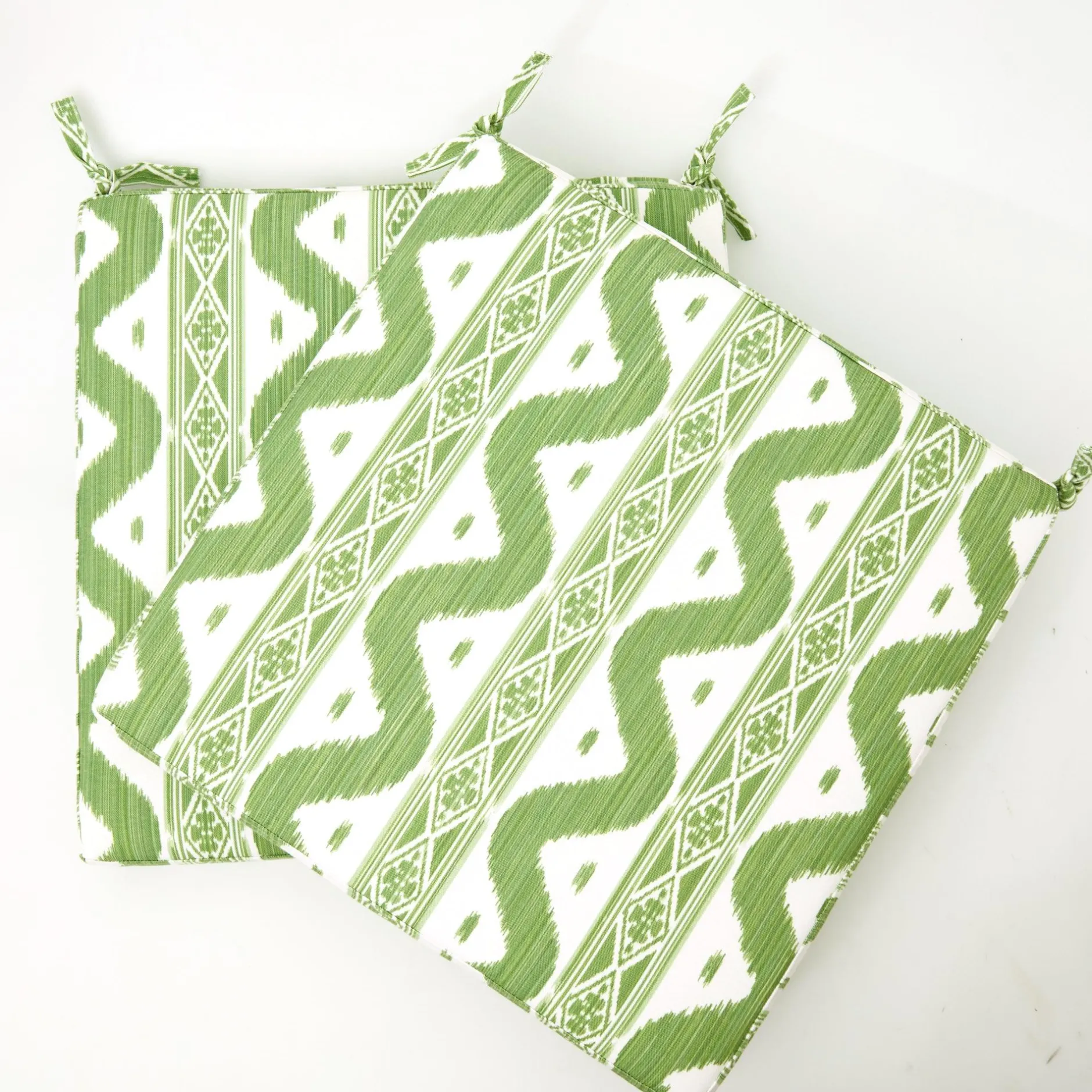 Sale Mrs. Alice Green Ikat Seat Pad Cushion